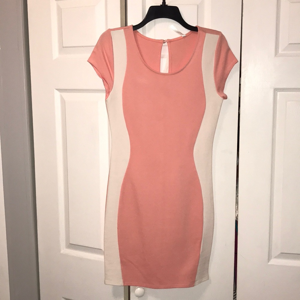 Pink and white cute dress